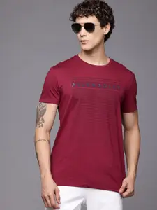 Allen Solly Men Typography Printed Slim Fit T-shirt