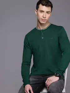 Allen Solly Henley Neck Pure Cotton Slim Fit T-shirt