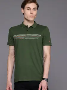 Allen Solly Men Striped Polo Collar T-shirt