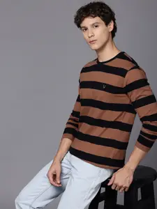 Allen Solly Striped Pure Cotton T-shirt
