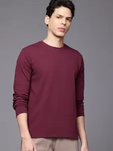 Allen Solly Men Slim Fit Textured T-shirt