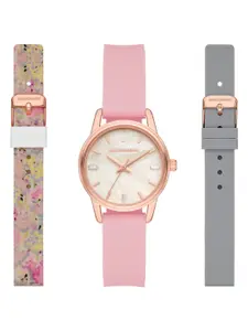 Skechers Women Mother of Pearl Dial Analogue Watch with Additional Straps SR9087