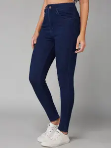 DOLCE CRUDO Women Skinny Fit High-Rise Stretchable Jeans