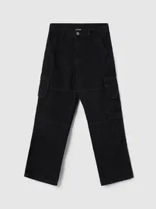 max Boys Slash Knee Mid-Rise Jeans
