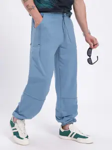 glitchez Men Mid-Rise Relaxed Fit Joggers