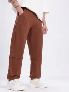 glitchez Men Relaxed Fit Front Seam Joggers