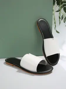 Jbarg Women Colourblocked Open Toe Flats