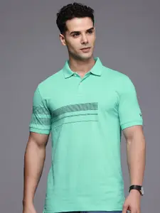 Allen Solly Printed Polo Collar Pure Cotton T-shirt