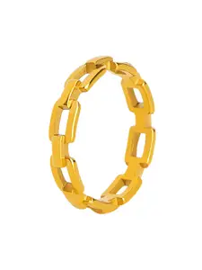 StyleCast Gold-Toned Elegant Adjustable Finger Ring