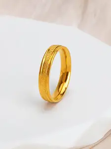 StyleCast Gold-Toned Elegant Adjustable Finger Ring