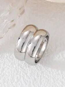 StyleCast Silver-Toned Elegant Finger Ring