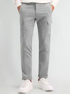 Arrow Sport Men Classic Slim Fit Mid-Rise Trousers