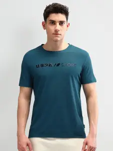 U.S. Polo Assn. Men Brand Logo Printed Slim Fit T-shirt