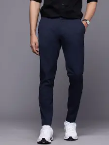Louis Philippe Ath.Work Men Comfy Tapered Fit Smart Casual Chinos Trousers