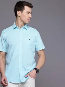 Louis Philippe Jeans Slim Fit Opaque Pure Cotton Casual Shirt