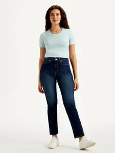 Levis Women Straight Fit High-Rise Light Fade Stretchable Jeans