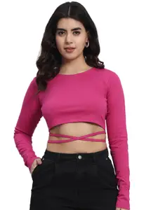 N1F FASHION Women Cotton Fitted Crop Top