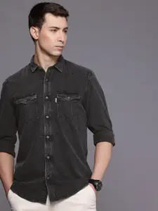 Louis Philippe Jeans Slim Fit Pure Cotton Casual Shirt