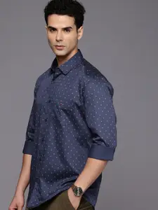 Louis Philippe Sport Pure Cotton Slim Fit Floral Printed Casual Shirt