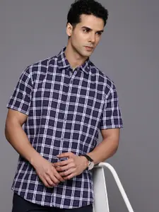 Louis Philippe Sport Slim Fit Checked Casual Shirt