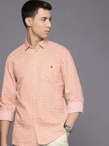 Louis Philippe Sport Slim Fit Tropical Printed Casual Shirt