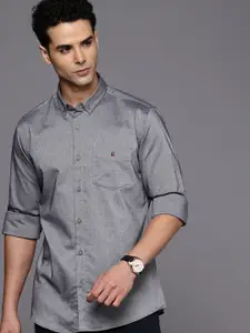 Louis Philippe Sport Pure Cotton Slim Fit Floral Printed Casual Shirt