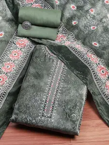 Biba Ethnic Motifs Printed Velvet Unstitched Dress Material