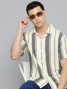 Levis Pure Cotton Relaxed Striped Casual Shirt