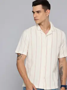 Levis Self Striped Pure Cotton Casual Shirt