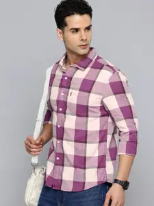 Levis Slim Fit Checked Pure Cotton Casual Shirt