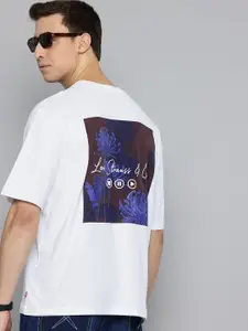 Levis Graphic Printed Drop-Shoulder Sleeves Pure Cotton Loose Fit T-shirt