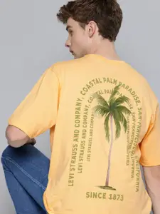 Levis Graphic Printed Drop-Shoulder Sleeves Pure Cotton T-shirt