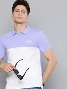 Levis Colourblocked Polo Collar Pure Cotton T-shirt