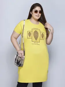 IN Love Women Graphic Printed Cotton Plus Size T-shirt