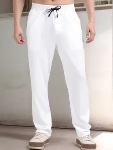 NEVER NEUD Men Relaxed Popcorn Traveller Trousers