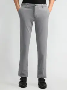 Arrow Men Classic Mid-Rise Slim Fit Trousers