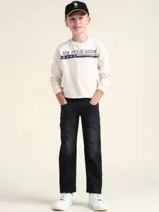 U.S. Polo Assn. Kids Boys Classic Slim Fit Mid-Rise Stretchable Jeans