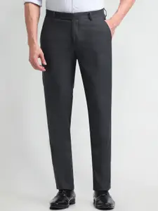 Arrow Men Solid Tapered Fit Trousers