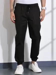 Thomas Scott Men Classic Slim Fit Mid-Rise Cotton Joggers Trousers