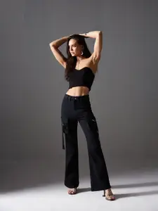 Miss Chase Women Bootcut High-Rise Stretchable Jeans