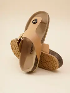 Big Fox T-Strap Flats with Buckles