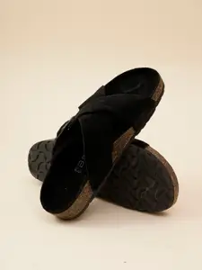 Big Fox Women Textured Open Toe Flats