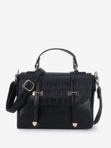 yelloe Textured Satchel