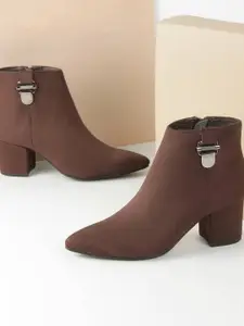 Metro Block-Heeled Mid-Top Boots