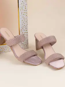 Mochi Textured Block Sandals