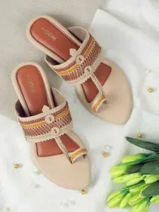 Mochi Textured Block Ankle Loop Sandals