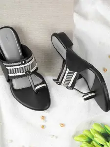 Mochi Embellished Block Sandals