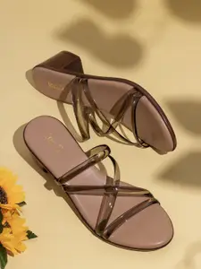 Inc 5 Striped Party Block Sandals