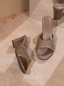 Inc 5 Embellished Party Block Sandals