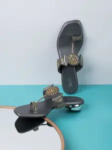 Inc 5 Embellished Ethnic Block Sandals